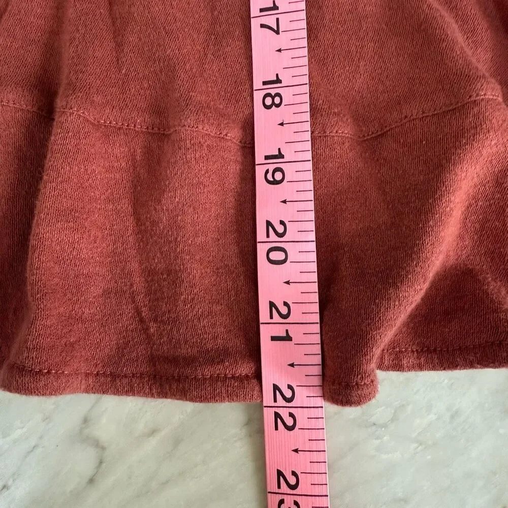 Anthropologie Akemi + Kin Fenn Dolman Top blouse burnt orange size S oversized